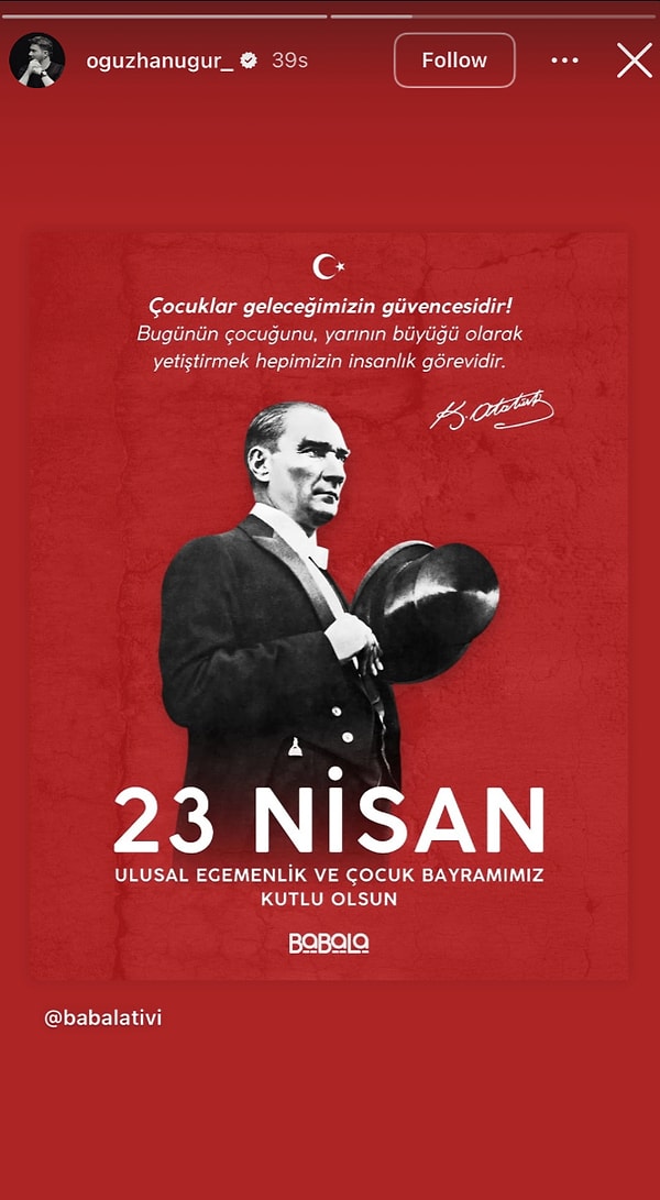 unlu isimlerin 23 nisan ulusal egemenlik ve cocuk bayraminda yaptigi paylasimlar 25 RDeYBpVt