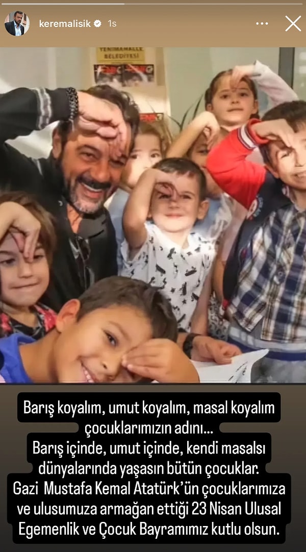 unlu isimlerin 23 nisan ulusal egemenlik ve cocuk bayraminda yaptigi paylasimlar 4 2l2Kn2ei