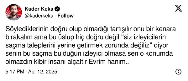 Yerden Yere Vurdular: Evrim Alasya Çektiği Video Sonrası İzleyicinin Yoğun Tepkisiyle Karşılaştı 13 yerden yere vurdular evrim alasya cektigi video sonrasi izleyicinin yogun tepkisiyle karsilasti 12 UkeRpNlk