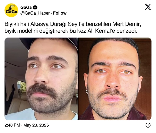 biyikli haliyle goygoyseverlerin diline dusen mert demirin bu sefer imaj degisikligi kahkaha tufani estirdi
