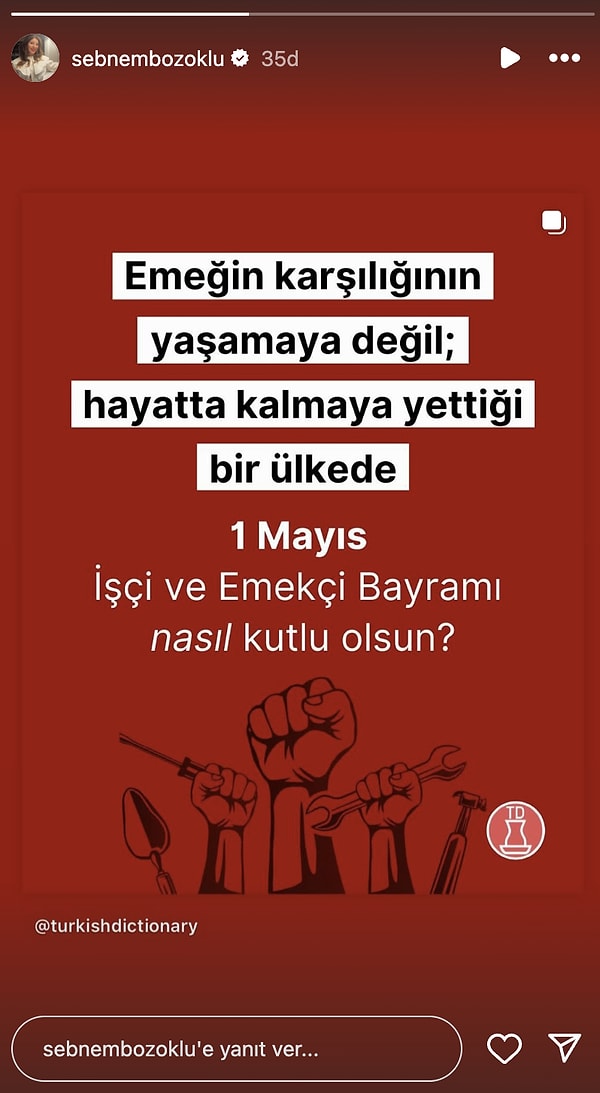Emek En Yüce Değer: Ünlüler 1 Mayıs'ı Anlamlı Paylaşımlarla Kutladı! 19 emek en yuce deger unluler 1 mayisi anlamli paylasimlarla kutladi 18 D6ceLha4