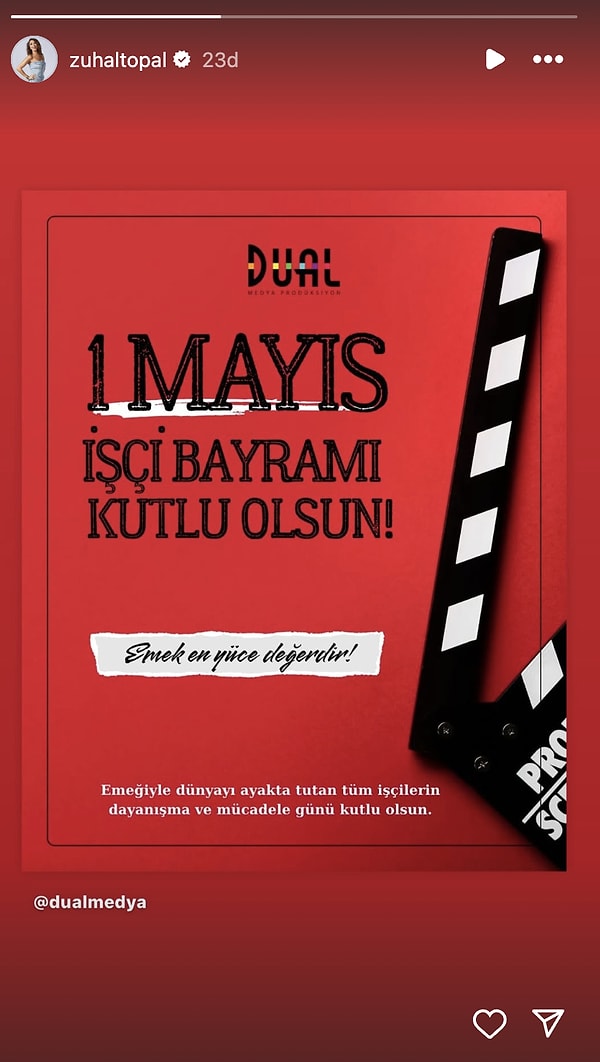 Emek En Yüce Değer: Ünlüler 1 Mayıs'ı Anlamlı Paylaşımlarla Kutladı! 10 emek en yuce deger unluler 1 mayisi anlamli paylasimlarla kutladi 9
