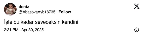 Kendini Bu Kadar Sevemezsin: Kızılık Şerbeti'nin Nilay'ı Feyza Civelek'i Doğum Gününde Kaç Hikaye Paylaştı? 7 kendini bu kadar sevemezsin kizilik serbetinin nilayi feyza civeleki dogum gununde kac hikaye paylasti aF8ZO9uB