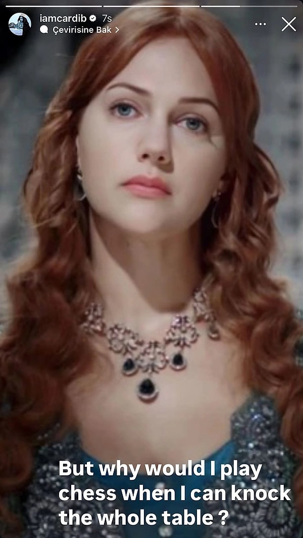 Meryem Uzerli'den Muhteşem Yüzyıl Fanı Cardi B'nin 'Hürrem Sultan' Göndermesine Yanıt Gecikmedi! 3 meryem uzerliden muhtesem yuzyil fani cardi bnin hurrem sultan gondermesine yanit gecikmedi 2 TCBOZLyk