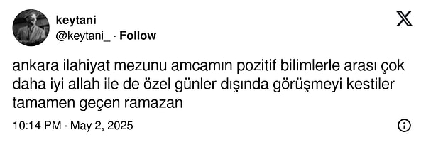 ODTÜ Fizik Mezunu Oyuncu Levent Ülgen'in Kurşun Döktürme Açıklaması X Kullanıcılarından Nasibini Aldı! 7 odtu fizik mezunu oyuncu levent ulgenin kursun dokturme aciklamasi x kullanicilarindan nasibini aldi 6 jnRGUC5Y