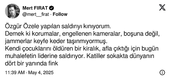 Selçuk Tengioğlu'nun Özgür Özel'e Saldırmasının Ardından Tepki Paylaşımı Mert Fırat'tan Geldi 3 selcuk tengioglunun ozgur ozele saldirmasinin ardindan tepki paylasimi mert firattan geldi 2 z2TdeTps