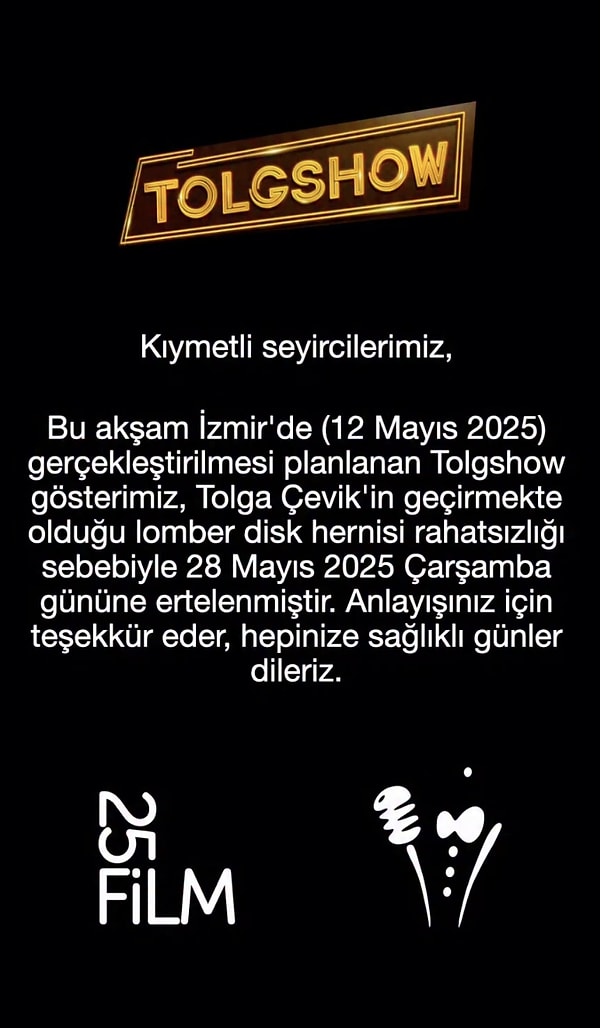 tolga cevikten uzen haber hastaligi nedeniyle gosterisini ertelemek zorunda kaldi 2