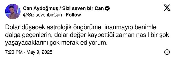 Ünlü Astrolog Can Aydoğmuş Doların Düşeceği Tarihi Açıkladı: “Bana İnanmayanlar Şok Yaşayacak” 3 unlu astrolog can aydogmus dolarin dusecegi tarihi acikladi bana inanmayanlar sok yasayacak 2