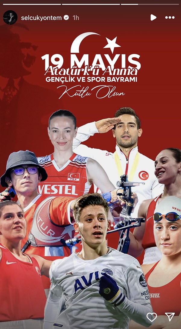 unlu isimlerden 19 mayis ataturku anma genclik ve spor bayrami coskusu sosyal medya bayram Cf1p6Zj3