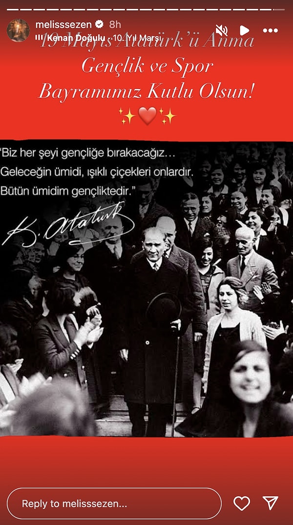 unlu isimlerden 19 mayis ataturku anma genclik ve spor bayrami coskusu sosyal medya bayram P3e68Gdl