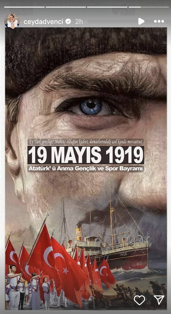 unlu isimlerden 19 mayis ataturku anma genclik ve spor bayrami coskusu sosyal medya bayram aqbnlMpK