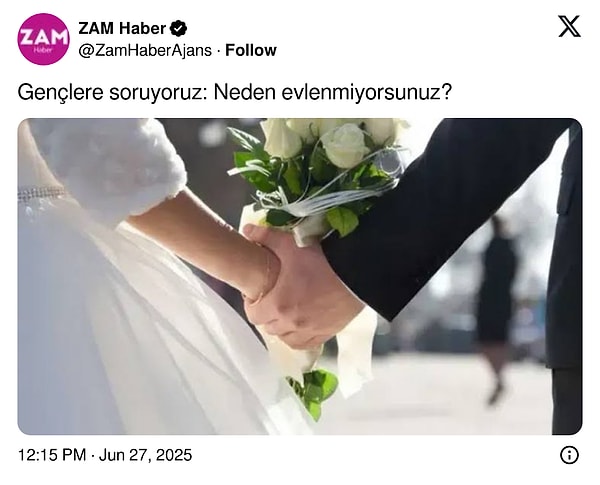 "Gençler Neden Evlenemiyor?" Sorusuna Gelen Birbirinden Mantıklı Cevaplar 1 gencler neden evlenemiyor sorusuna gelen birbirinden mantikli cevaplar 0 5w3sTg9s