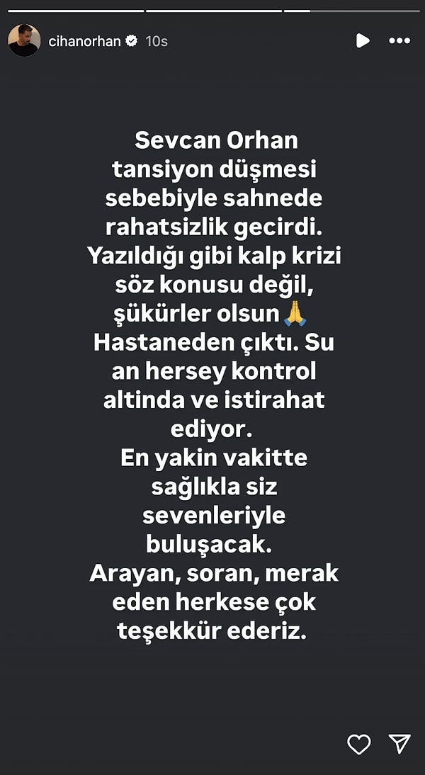 Kalp Krizi Sanılmıştı: Cihan Orhan, Hastaneye Kaldırılan Kardeşi Sevcan Orhan'ın Sağlık Durumunu Açıkladı! 3 kalp krizi sanilmisti cihan orhan hastaneye kaldirilan kardesi sevcan orhanin saglik durumunu acikladi 2 war2298I