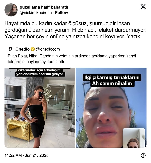 prim mi yardim cagrisi mi dilan polatin nihal candanin vefati sonrasi yaptigi paylasim tartisma FHtpcQJK