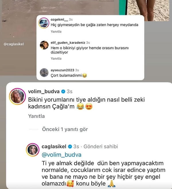 sabri tasti cagla sikel bikinili paylasimlarina yapilan elestirilerin ardindan bir kullaniciya had bildirdi 2 4tvwhaJU