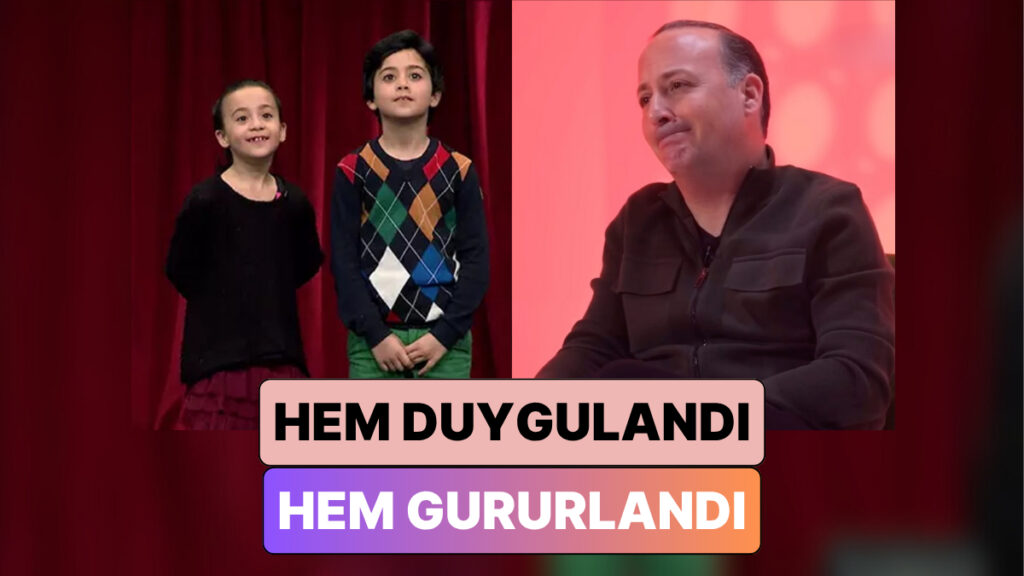 tolga cevik cocuklari tuna ve tanin kendi programinda sahneye ciktigi bolumu izledi QhH1ryGP
