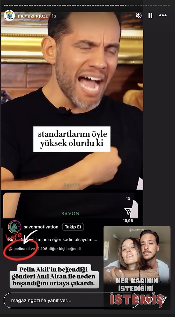 Biz Anlamamışız: Anıl Altan'la Boşanan Pelin Akil, Beğendiği Videoyla Boşanma Sebebini Ele mi Verdi? 3 biz anlamamisiz anil altanla bosanan pelin akil begendigi videoyla bosanma sebebini ele mi verdi giBpIEC6
