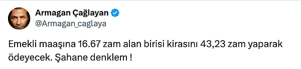 Emekli Maaşına ve Kiraya Gelen Zamlara Armağan Çağlayan’dan Gündem Olan Tepki 3 emekli maasina ve kiraya gelen zamlara armagan caglayandan gundem olan tepki 2 VwqF98Lc