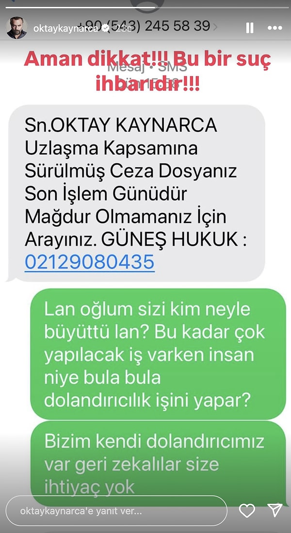 Hukuk Bürosu Maskesiyle Gelen Dolandırıcılık Mesajı Oktay Kaynarca’yı Küplere Bindirdi! 2 hukuk burosu maskesiyle gelen dolandiricilik mesaji oktay kaynarcayi kuplere bindirdi 1 878THH18