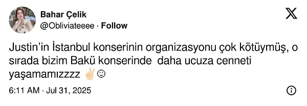 Justin Timberlake'in İki Konseri, İki Ayrı Dünya: Sosyal Medyada İstanbul ve Bakü Kıyaslaması Gündem Oldu 5 justin timberlakein iki konseri iki ayri dunya sosyal medyada istanbul ve baku kiyaslamasi gundem ZhsHVKw2
