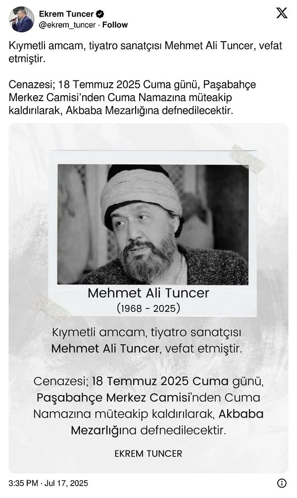 oyuncu mehmet ali tuncer 57 yasinda hayatini kaybetti 1 ROH15dLp