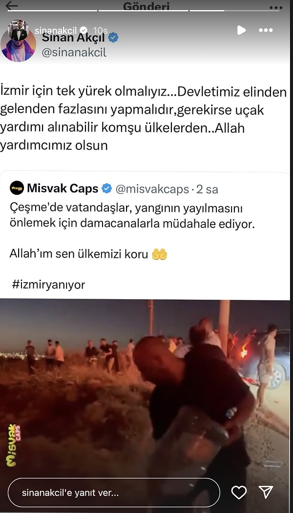 Sessiz Kalmadılar: Ünlü İsimlerden İzmir'deki Yangınlar İçin Peş Peşe Paylaşım Yağdı! 11 sessiz kalmadilar unlu isimlerden izmirdeki yanginlar icin pes pese paylasim yagdi 10 Ig88YBAz