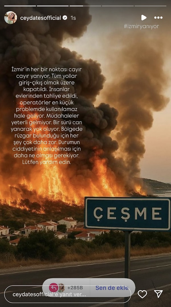Sessiz Kalmadılar: Ünlü İsimlerden İzmir'deki Yangınlar İçin Peş Peşe Paylaşım Yağdı! 12 sessiz kalmadilar unlu isimlerden izmirdeki yanginlar icin pes pese paylasim yagdi 11 TemnZ9uY