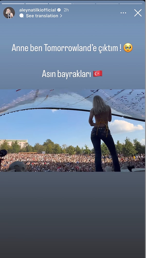 Tomorrowland'e Çıkan Aleyna Tilki'den Yasemin'in Yeni Saçlarına 18 Temmuz'da Ünlülerin Instagram Hikayeleri 1 tomorrowlande cikan aleyna tilkiden yaseminin yeni saclarina 18 temmuzda unlulerin instagram hikayeleri 0 cMqfgFNb