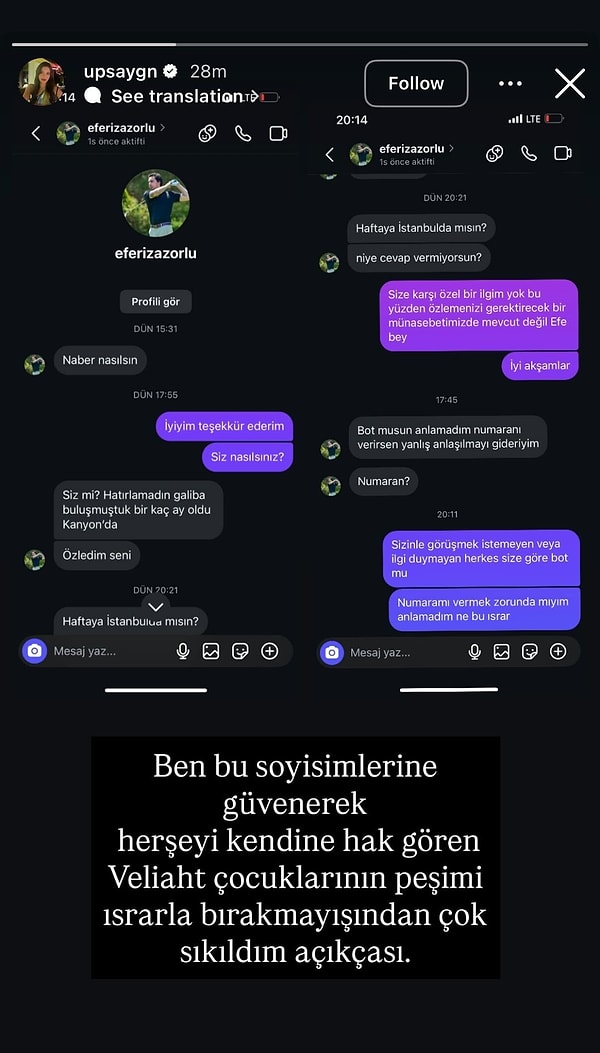 Aygün Aydın, Efe Rıza Zorlu'nun Kendisine Attığı Mesajları Sosyal Medya Hesabından İfşaladı! 3 aygun aydin efe riza zorlunun kendisine attigi mesajlari sosyal medya hesabindan ifsaladi 2 37W12IK2