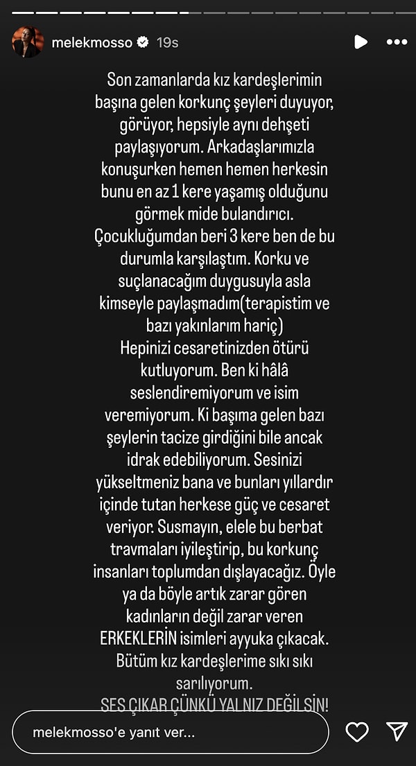 bir ifsa da melek mossodan cocuklugundan beri 3 kere yasadigini anlatti 1 ghOLkzF8