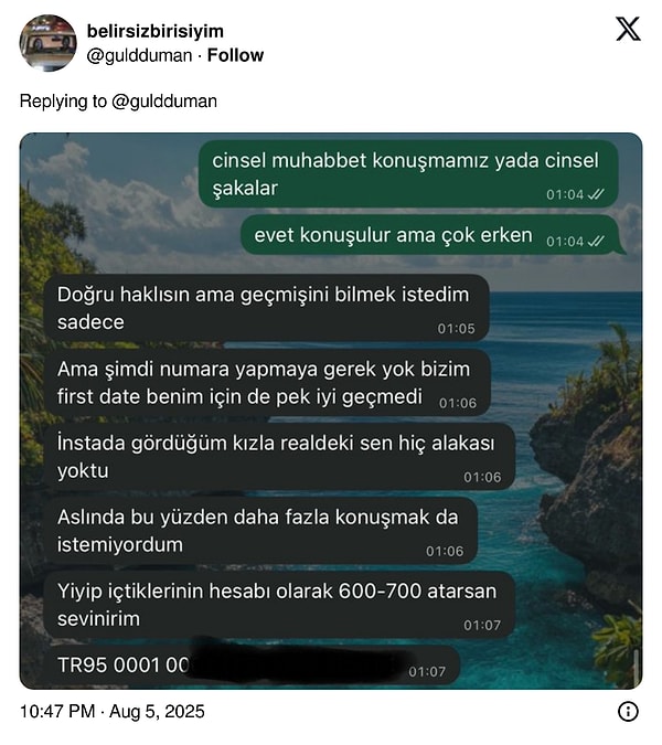 ilk datede hayaller hayatlar yasayan kisi iban atip odedigi hesabin parasini istedi 1 M69YPJkg