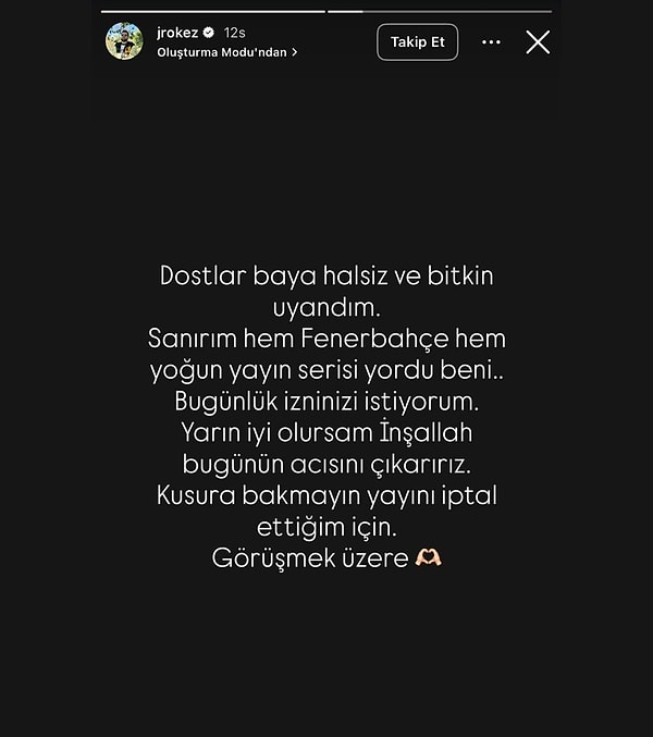 Jrokez Lakaplı Oğuzhan Dalgakıran'ın Son Paylaşımı Gündem Oldu: “Hem Fenerbahçe Hem Yoğun Yayın Serisi Yordu” 2 jrokez lakapli oguzhan dalgakiranin son paylasimi gundem oldu hem fenerbahce hem yogun yayin serisi L8415F2s