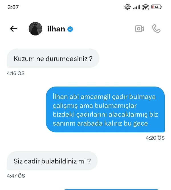 oyuncu ilhan sen hakkindaki iddialara bir depremzedenin paylasimi ustunden cevap verdi 5 OLVmVcfK