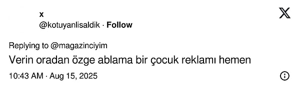 ozge ozpirincciden kendisi gibi oyuncu olan annelerin yer aldigi reklamlara olay gonderme 6