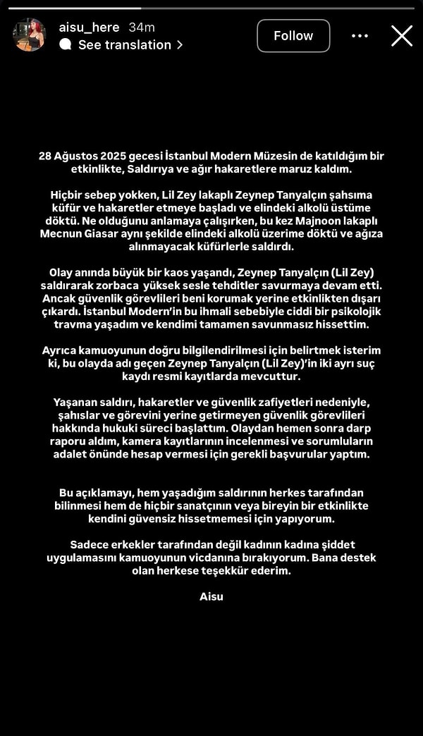 sac bas birbirlerine girmislerdi rapci aisu lil zeyle kavgasinin ardindan aciklamada bulundu 1 7sZOlIIY