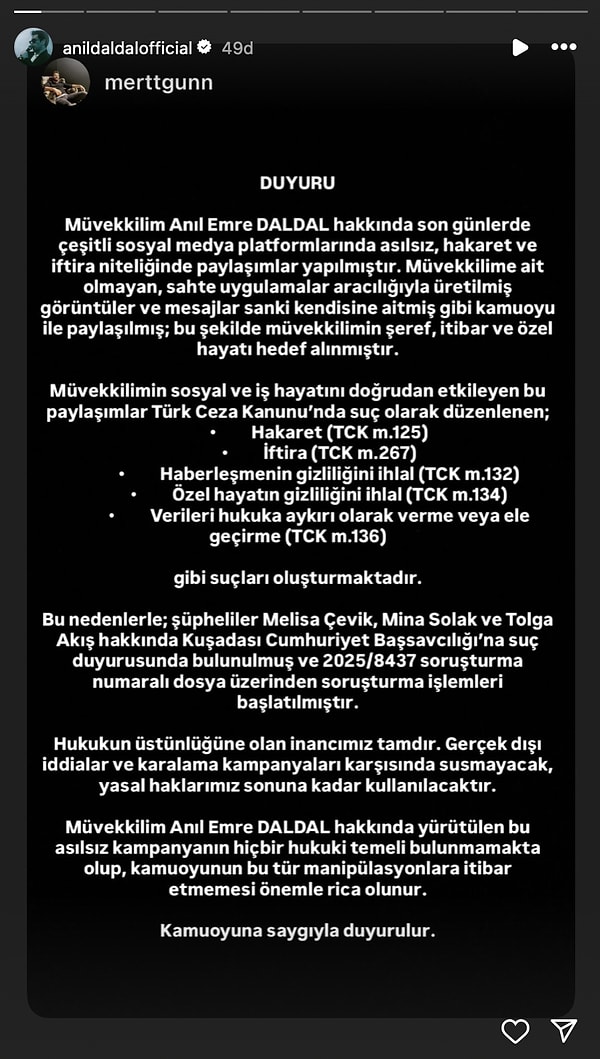 "Şirketi Yaptırdı": Taciz İfşaları Çıkan Anıl Emre Daldal, Eski Aşkı Manifest Mina ve Tolga Akış'a Dava Açtı! 3 sirketi yaptirdi taciz ifsalari cikan anil emre daldal eski aski manifest mina ve tolga f1XFOEYM