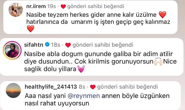 sular durulmuyor reynmenin annesi nasibe hanimdan dogum gununu kutlamayan ogluna olay gondermeler 3 eq6E9Gkl