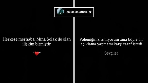 taciz iddialari sonrasi ayrildilar anil emre daldalin manifest mina solaktan ayrilik paylasimi tepki cekti AgPCPEhy