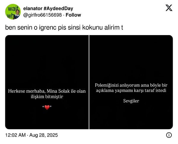taciz iddialari sonrasi ayrildilar anil emre daldalin manifest mina solaktan ayrilik paylasimi tepki cekti LMc3Yy5Q