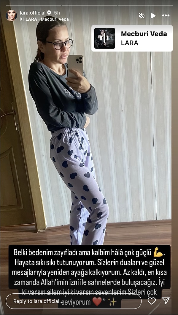 Beyninde Kitle Tespit Edildiğini Açıklayan Şarkıcı Lara, Son Halini Paylaştı 3 beyninde kitle tespit edildigini aciklayan sarkici lara son halini paylasti 2