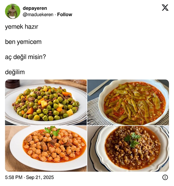 Bezelye, Nohut, Yeşil Fasulye... "Sulu Yemek Yemem" Diyen Kullanıcı Topa Tutuldu! 1 bezelye nohut yesil fasulye sulu yemek yemem diyen kullanici topa tutuldu 0