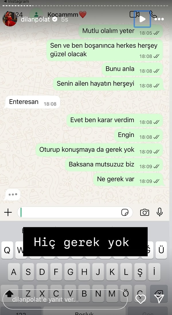 Dilan Polat Kendisini Evden Kovduğunu Söyleyen Engin Polat'la Mesajlarını Paylaşarak Boşanacaklarını Açıkladı 2 dilan polat kendisini evden kovdugunu soyleyen engin polatla mesajlarini paylasarak bosanacaklarini acikladi 1 Vn45C8XJ