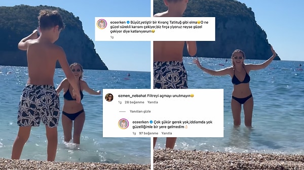 filtresiz hali olay olmustu ece erken ogluyla tatil paylasimina filtre imasi yapan takipcisine fena liBi6NWk