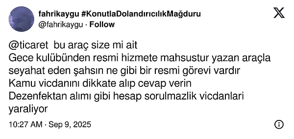 Hakkında İnceleme Başlatılan Şevval Şahin’in “Resmi Hizmete Mahsustur" Yazılı Araçtaki Görüntüleri Tepki Çekti 7 hakkinda inceleme baslatilan sevval sahinin resmi hizmete mahsustur yazili aractaki goruntuleri tepki cekti 6 Mrm1ntfG