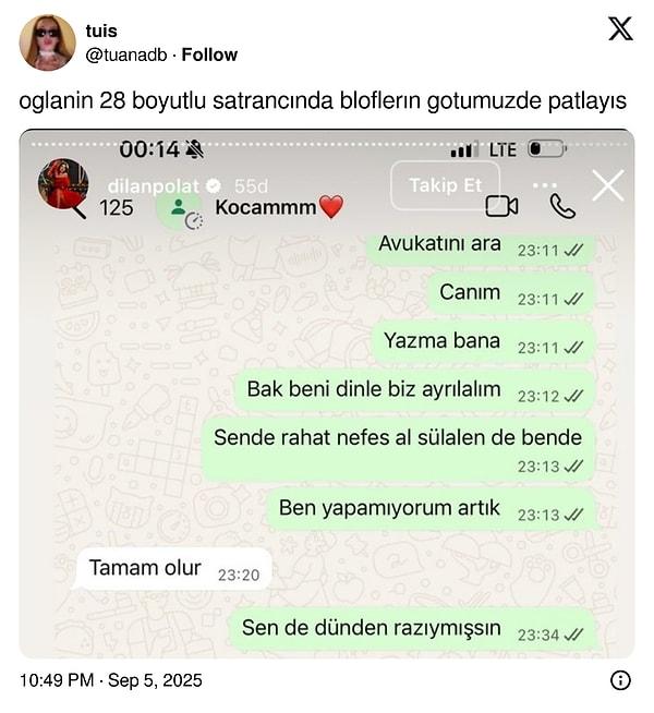 kaosa doyduk dilan polat ve engin polatin evlere senlik kavgasi sosyal medyanin diline dustu TeYL7M4X