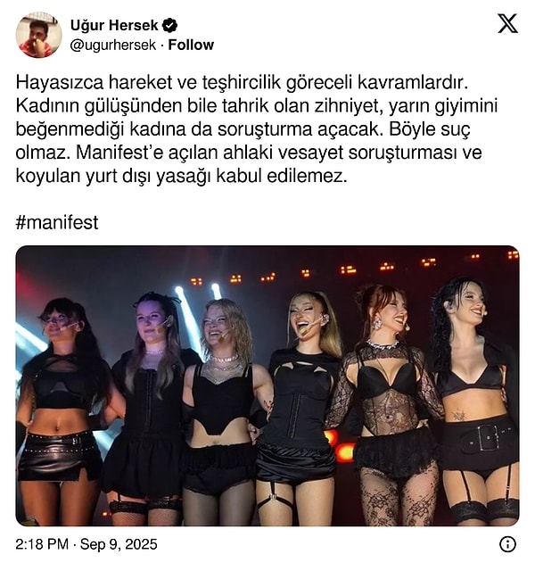 Manifest Grubunun Gözaltı Ardından Adli Kontrol Şartıyla Serbest Bırakılmasına Gelen Tepkiler 5 manifest grubunun gozalti ardindan adli kontrol sartiyla serbest birakilmasina gelen tepkiler 4 MqhBTj2J
