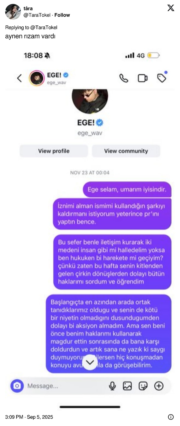 polemik buyuyor sarkinin sahibi ege tara tokel adli parcasinin ismini degistirdi 3 2dE8RHdH