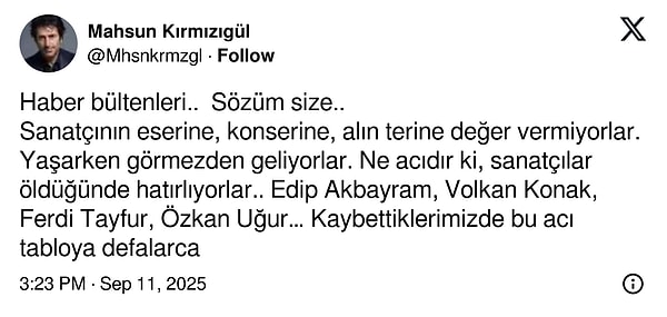 sanatciya yasarken deger vermeyen haber bultenlerine isyan eden mahsun kirmizigul vasiyetini acikladi 1 ywMQKMkI