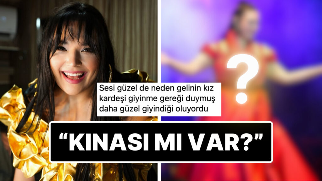 tugce kandemirin kirmizi saten sahne kiyafeti sosyal medya kullanicilarinin diline dustu TcpcstLY