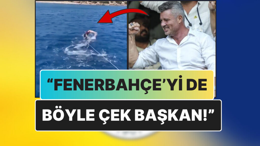 yeni baskan sadettin saranin bozulan botunu yuzerek karaya cektigi goruntuler yeniden gundem oldu frZAvLXY